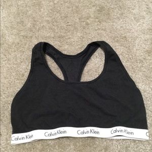 Black Calvin Klein bralette